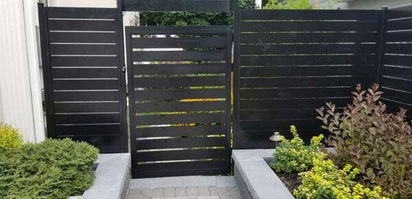Aluminum Semi Privacy Fence Installed in Athens