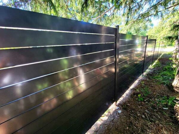 Aluminum Semi Privacy Fence Installed in Madisonville