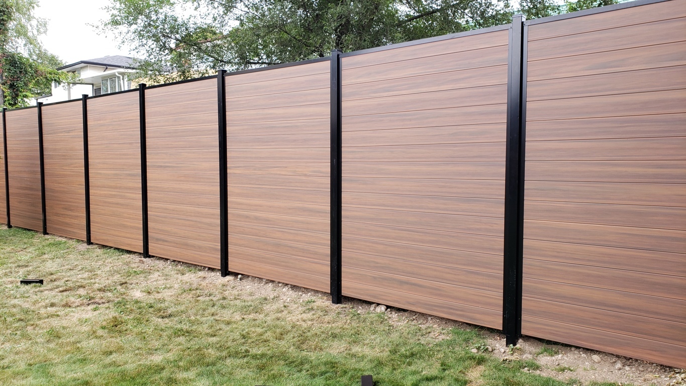 Mocha Vinyl Fence