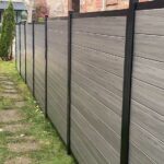 Chai Grey-Wood Grain-Horizontal Vinyl Fence Panels