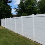 Horizontal White Vinyl Fence Panels