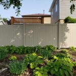 Khaki-Tan Vinyl Fence Panels