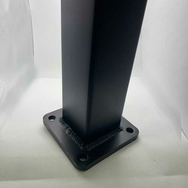 Powder Coated 2 12 x 2-12 TubePost with welded Base Aluminum Extrusion