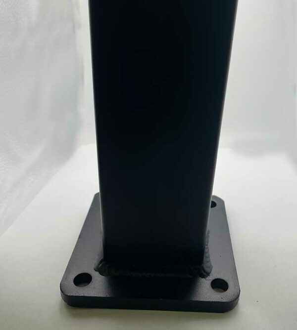 Powder Coated 2 12 x 2 12 TubePost with welded Base Aluminum Extrusion