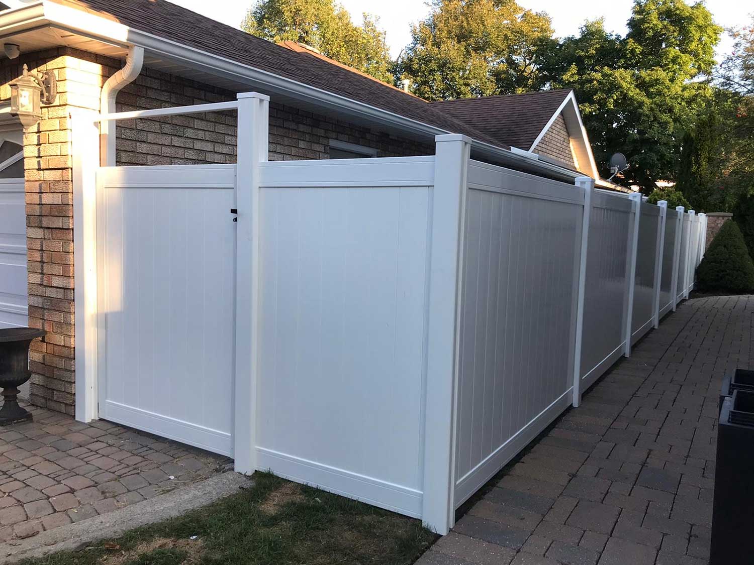 White Vinyl Fence Panels