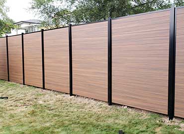 Wood Grain Vinyl Fence Panels